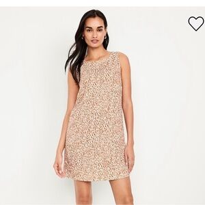 Old Navy Tan/white linen blend dress